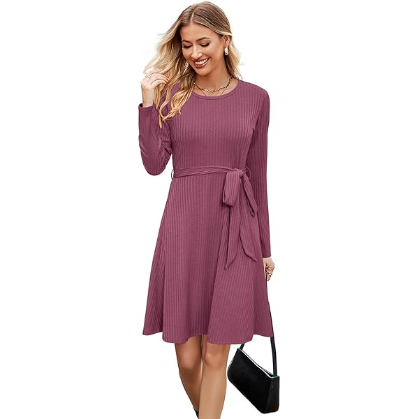 princess polly baby blue dress R.Vivimos Women's Winter Cotton Long Sleeves V-Neck Casual Button Down Knit  Sweater Midi Dress
