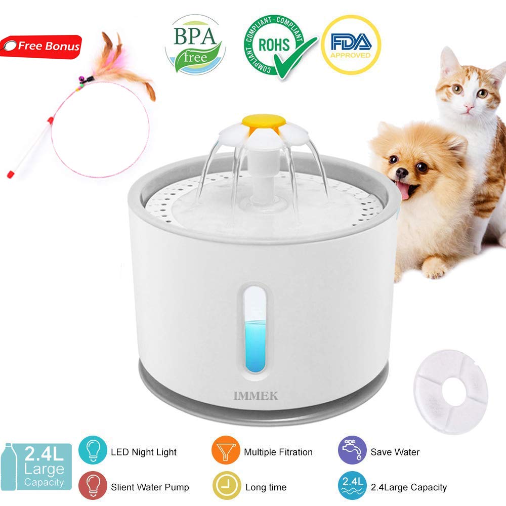 Immek Fontaine à Eau Pour Chat Chienfontaine à Eau Pour