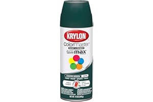 Krylon K05350207 ColorMaster Paint + Primer, Satin, Hunter Green, 12 oz.