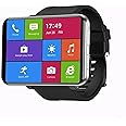 Rainbuvvy 4G Smart Watch 2.86 Inch Screen Android 7.1 1GB+16GB 5MP Camera 2700mAh Battery Smartwatch for Men (Silver, 1GB+16GB)