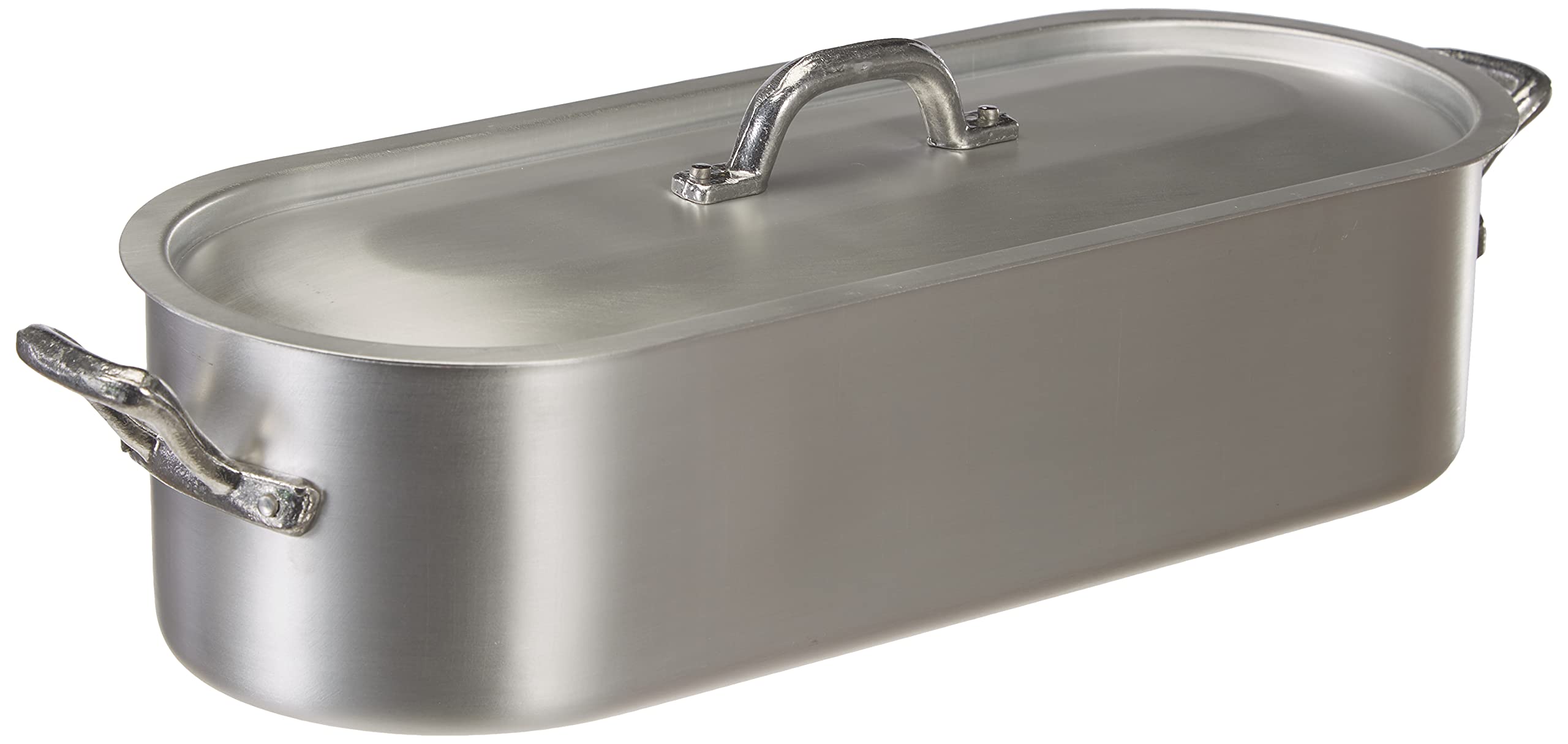 Pentole Agnelli Family Cooking Aluminium Fish - Kettle With Opaque Finish, Diameter 35 Cm.