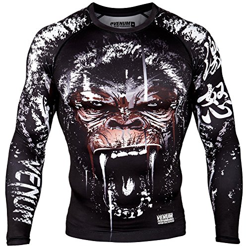 Venum Gorilla Rashguard - Long Sleeves - Black - Medium