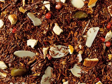 1kg - Tee - aromatisierter Rooibos (Rotbuschtee) - PFEFFERNUSS & ORANGE