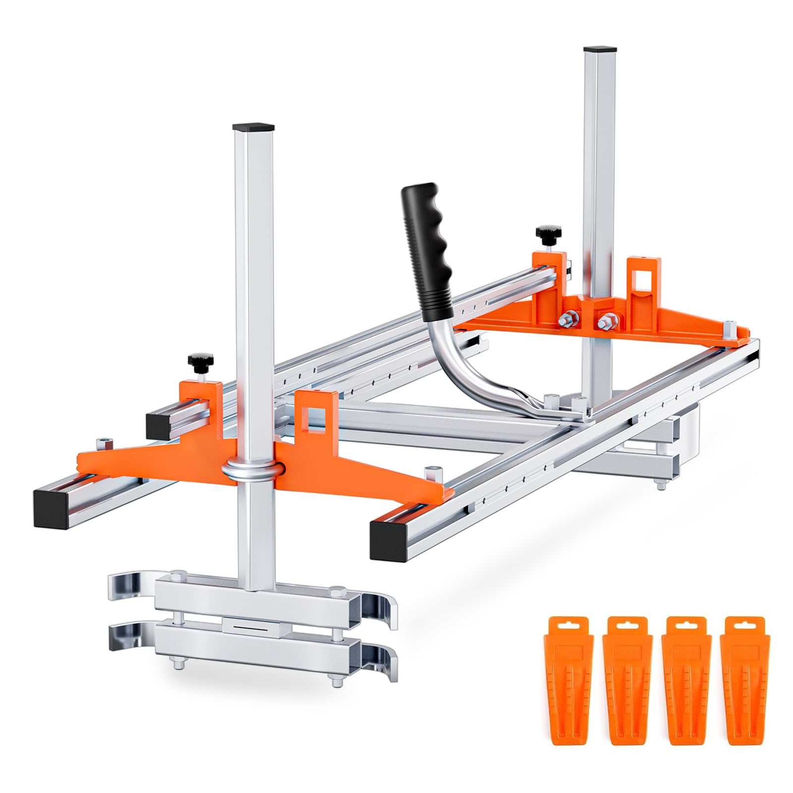 Photo 1 of 36 Inch Chainsaw Mill, Portable Saw Mill, Lumber Cutting Guide Timber Chainsaw Mill Kit Attachment Cutting Milling Wood