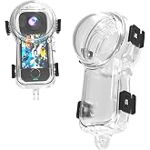 Insta 360 X4 Air Invisible Dive Case, Waterproof Up to 50m (164ft) Splash Prevention Housing, Underwater Dive Protective Shell for Insta360 X4 Air with Bracket Accessories