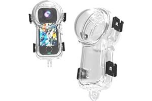 BIRGIPAR Insta 360 X4 Air Invisible Dive Case, Waterproof Up to 50m (164ft) Splash Prevention Housing, Underwater Dive Protective Shell for Insta360 X4 Air with Bracket Accessories