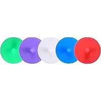 HapWay 5 Pack Silicone Waterless Airlock Fermentation Lid Set for Wide Mouth Mason Jars, Food Grade Fermenting lids for Ferme