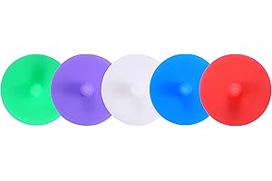 HapWay 5 Pack Silicone Waterless Airlock Fermentation Lid Set for Wide Mouth Mason Jars, Food Grade Fermenting lids for Ferme