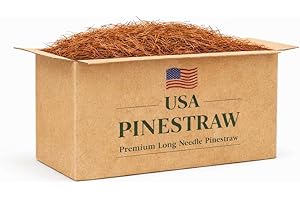 USA Premium Pine Straw - Pine Needle Mulch - Covers 65-80 Sqft