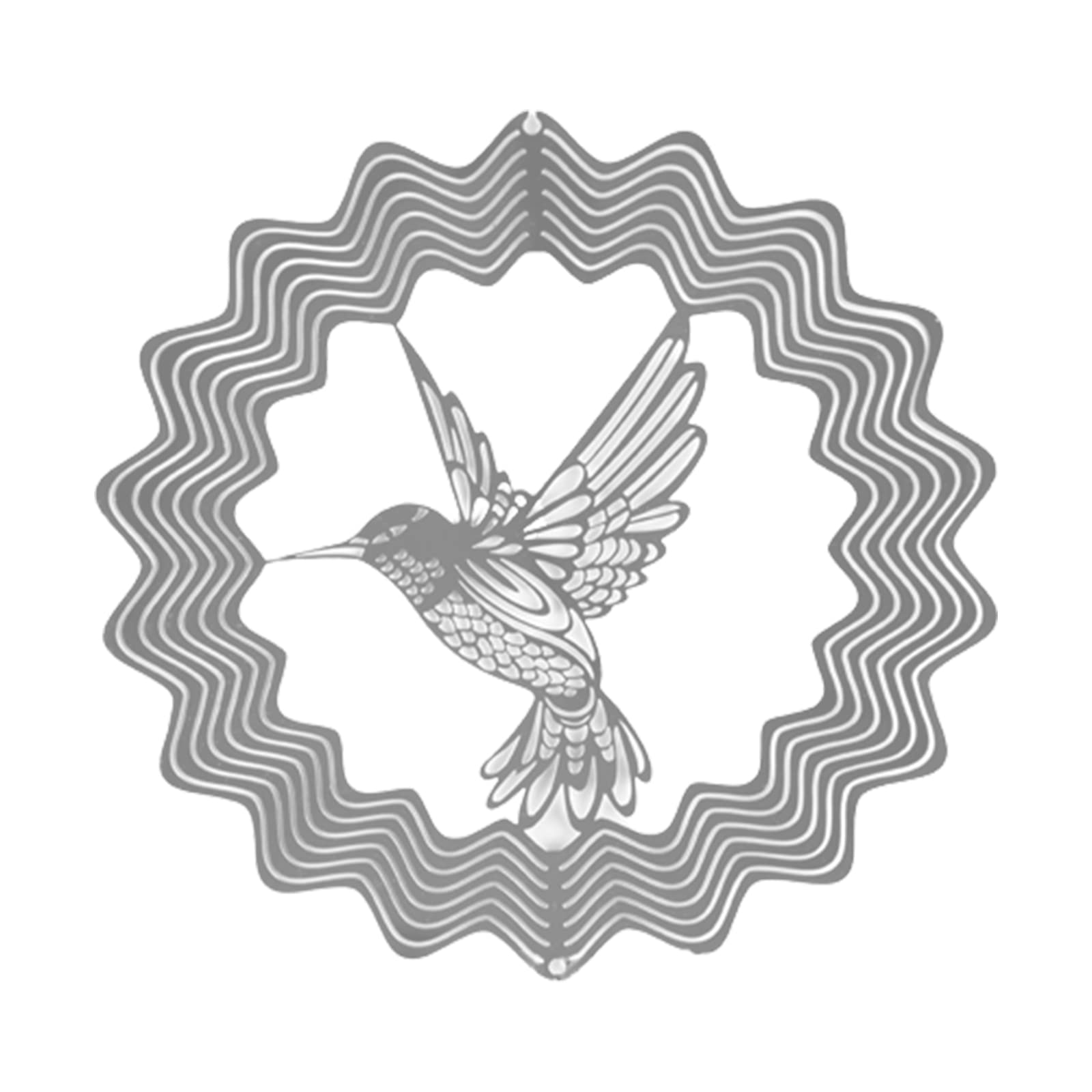 3D Wind Spinner Stainless Steel 3D Hanging Spinner Rotating Wind Chime for Indoor Outdoor Garden Window