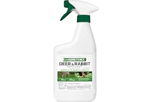 Liquid Fence Deer & Rabbit Repellent Ready-to-Use, 32-Ounce, White