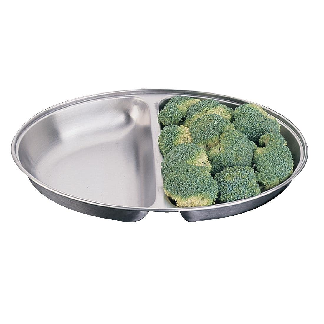 Olympia Oval 12" Vegetable Dish Stainless Steel Serving Plate Tableware