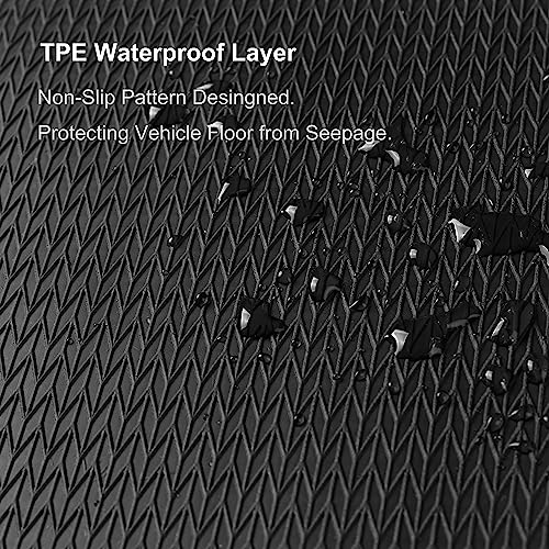 WENNEBIRD Carpet Floor Mats for Tesla Model 3 Highland 2024-2026, 3Pc | 1.5 cm Ultra-Thick Plush Carpet, Noise-Reducing Comfort, Waterproof TPE Layer, Anti-Slip Backing