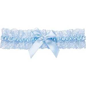 Nogeqi Blue Garters for Bride, Lace Wedding Garter for Bride | Elastic Blue Garter, Elegant Bridal Garter Accessories, Elasti
