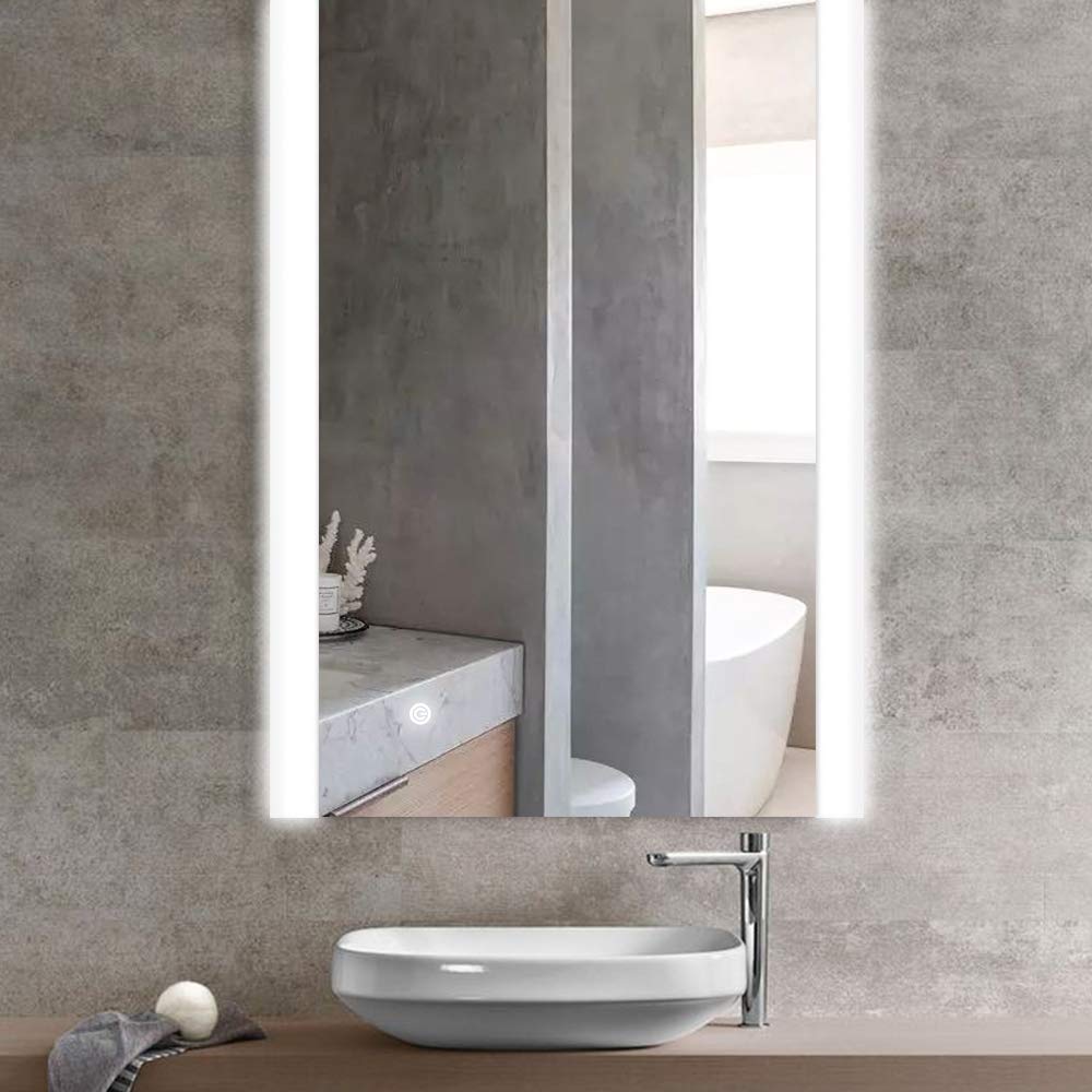 Vertical Horizontal Fitting Gatesea 700x500mm Illuminated Led Bathroom Mirror Anti Fog Led Mirrors With Lights Touch Switch Control Medicine Cabinets