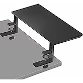 VIVO Clamp-on 56cm Desk Extension Shelf for Gaming PC, Ergonomic Computer Monitor and Laptop Riser, Printer Stand, Versatile