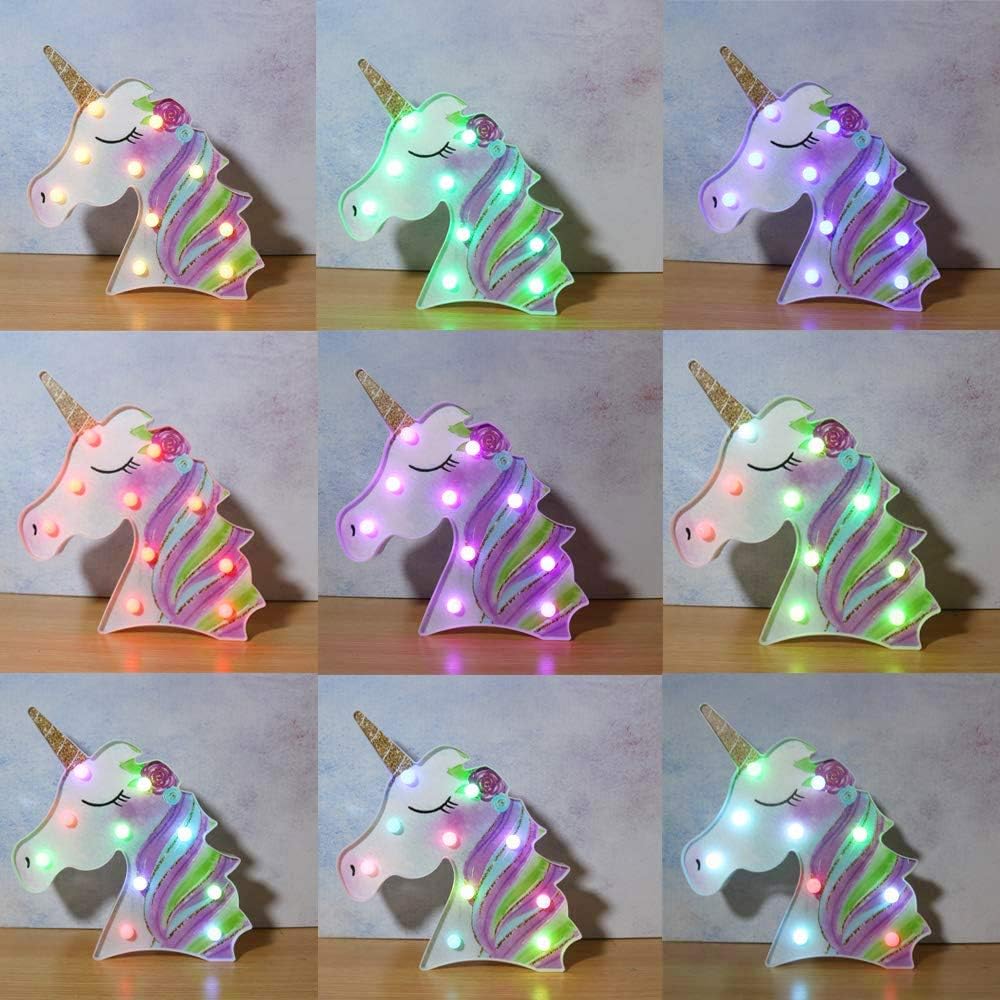 Unicorn Unicorn LED Table Night Light for Party Supplies Birthday