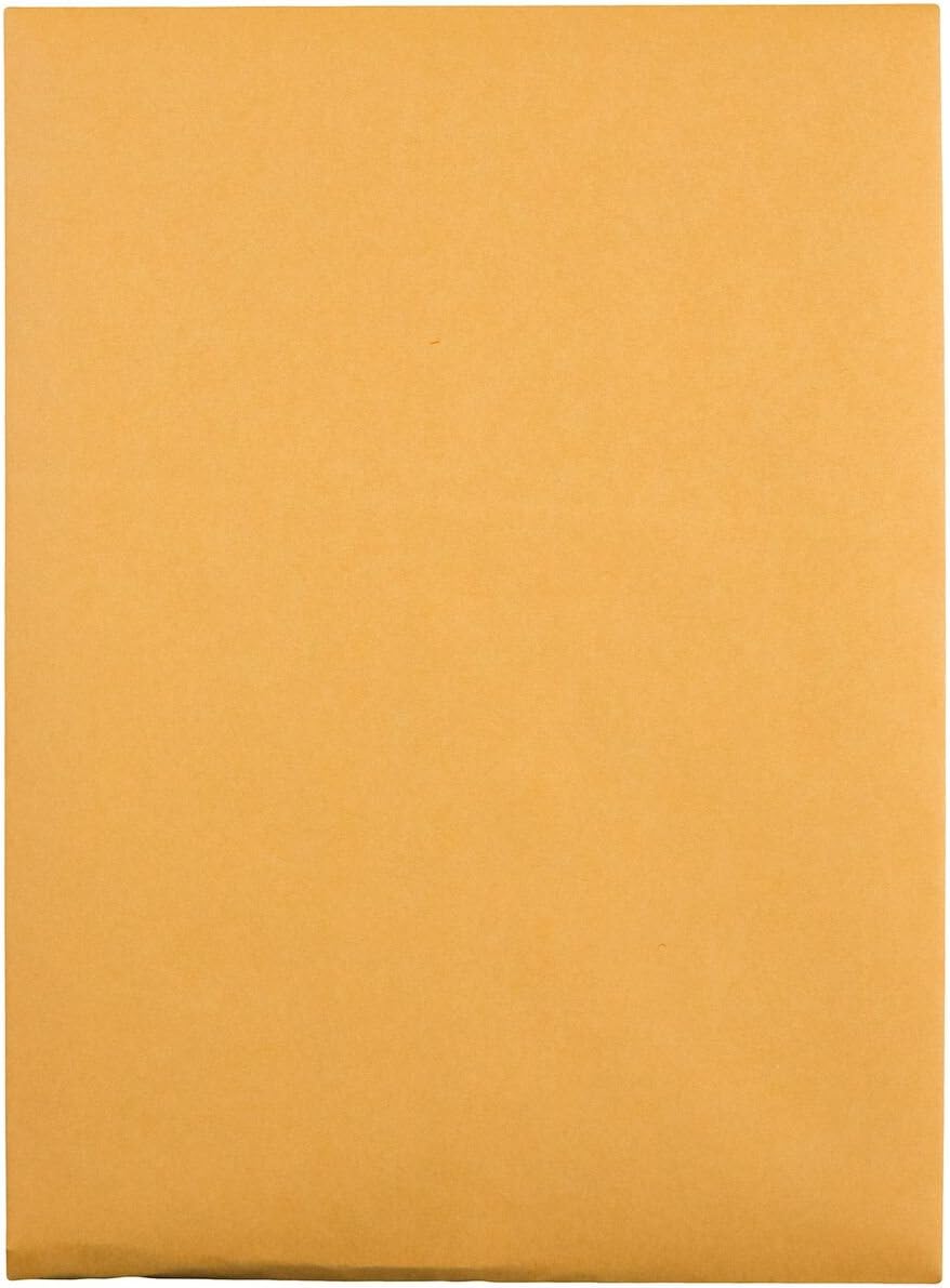 Quality Park Gummed Kraft Clasp Envelopes, 7.5 x 10.5, Box of 100 (37875) : Office Products