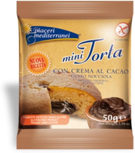 Mediterranean delights Minitorta With Cream Cocoa Hazelnut Taste Gluten Free 50g