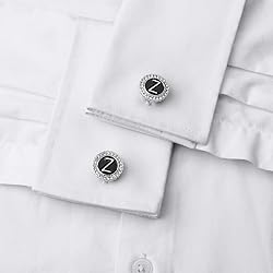 HAWSON A-Z Initial Cufflinks for Men and Women with