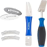 Slynxr 6-in-1 Bike Maintenance Kit Disc Brake Caliper Piston Press Tool | for Mountain Bikes &amp; MTB Includes Hydraulic Brake Caliper Piston Press, Rotor Truing Fork, Disc Brake Gap Regulator