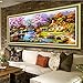 5D DIY Dream Home Crystal Full Diamond Rhinestone Painting By Number Cross Stitch Kit Embroidery Craft Home Decor (48'' x 24'', 120cm x 60cm)
