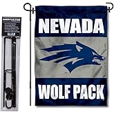 Nevada Wolfpack Garden Flag with Pole Stand Holder