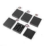 5 Pcs ON/Off Switch Cases Holders for 4x1.5V AA