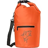 Fish Kill Bags Waterproof Dry Bag Pack - Roll Top Dry Storage Bag for Kayaking, Boating, Paddle Boarding, Beach Trips - Boating Dry Bag - Waterproof Storage Bag - Floating Dry Bag 10l (Orange)