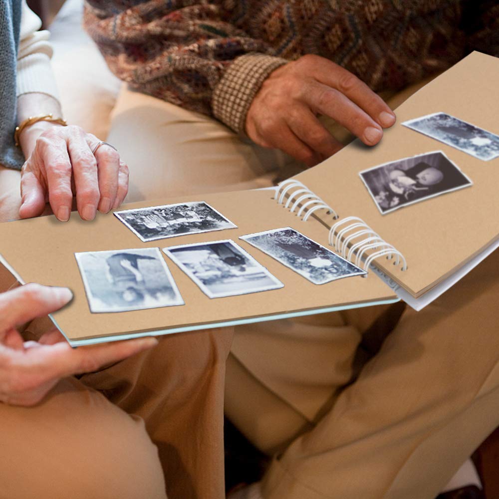 Foto Album Scrapbook mit 40 schwarzen Seite 12x8 Zoll, schwarz Foto Scrap Book DIY Album Buch Foto Bücher für Erinnerungen Valentinstag Geschenke von Super Vaule (Sommer-)