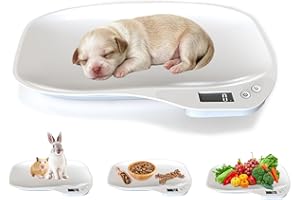 HMRCYTE Digital Pet Scale for Small Animal, Max. 33 lbs Animal Weight Scale with LCD Display, Newborn Pet Scales for Cats Dog