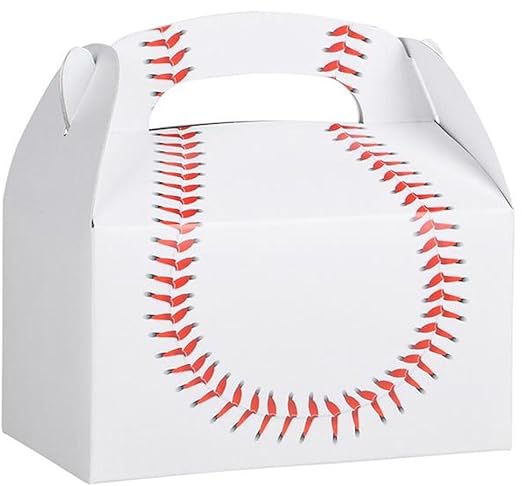 Birthday Party BASEBALL Treat Box Favor Boxes Favors Sports