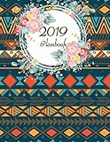 2019 Planbook: Colorful Brocade, Daily Weekly and Monthly, Yearly Calendar Planner, Daily Weekly Mon by 