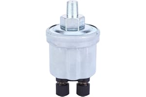 TYENAZA Oil Pressure Sender, VDO Oil Pressure Sending Unit 0-10 Bar, 1/8-27 NPTF Thread Oil Pressure Sensor Sender for VDO Measurement and Control