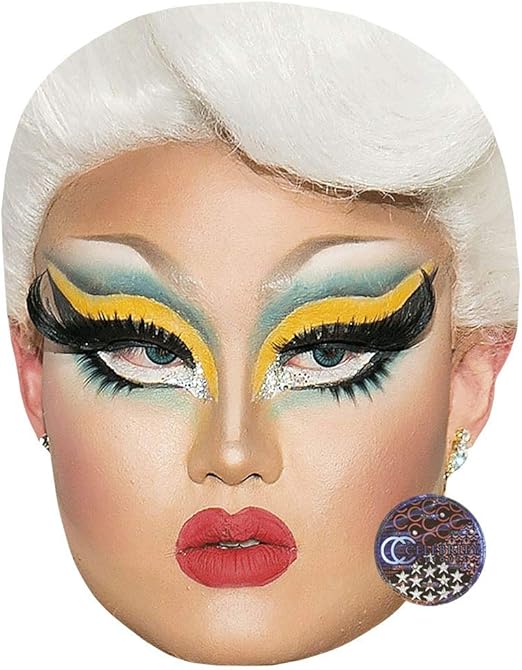 Amazon Com Kim Chi White Hair Celebrity Mask Flat Card Face
