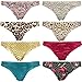 Curve Muse Sexy Comfy Women’s Satin Thong Panties Strings Underwear-Pack Of 8