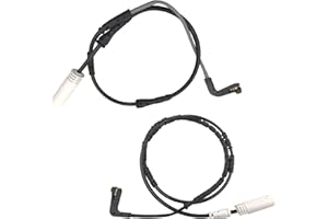 PXASU Front and Rear Brake Pad Wear Sensor Kit for BMW E88 E90, 128i, 135i, 325i, 328i, 330i, 335i, M3, E81, E87, E87, E91, E92, E93 Replace# 34356789440 + 34356789445, Wheels Brake Pad Sensors Set of 2