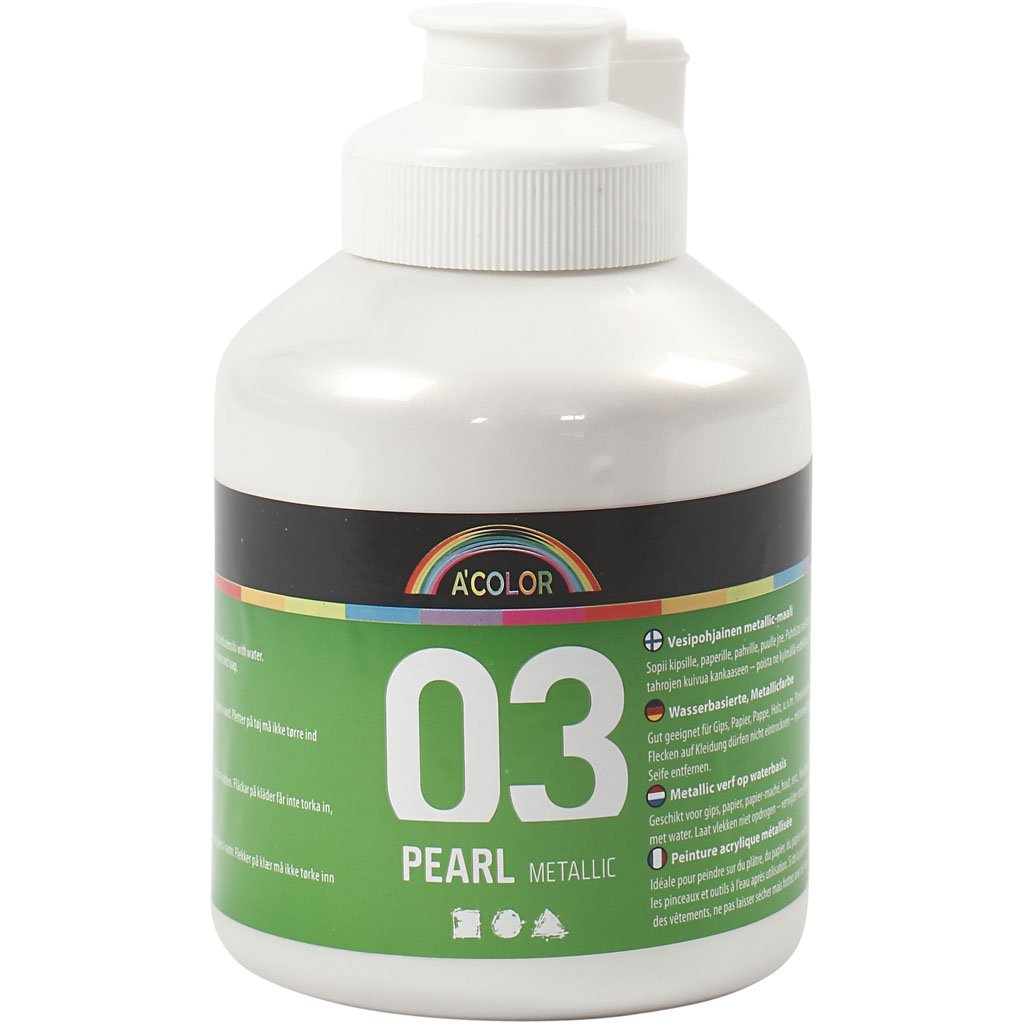 A-Color 32202 Acrylic Paint, white, 500 ml