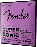 Fender Super 250 Electric Guitar Strings Nickel Ball End .010-.052 6-Pack view 3