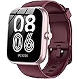 SENBONO Smart Watch with Alexa & Bluetooth Calls, 1.83" HD Fitness Tracker for Men Women, IP68 Waterproof, 120+ Workout Modes, 24/7 Heart Rate/Sleep Tracking, iOS Android Compatible (Red)