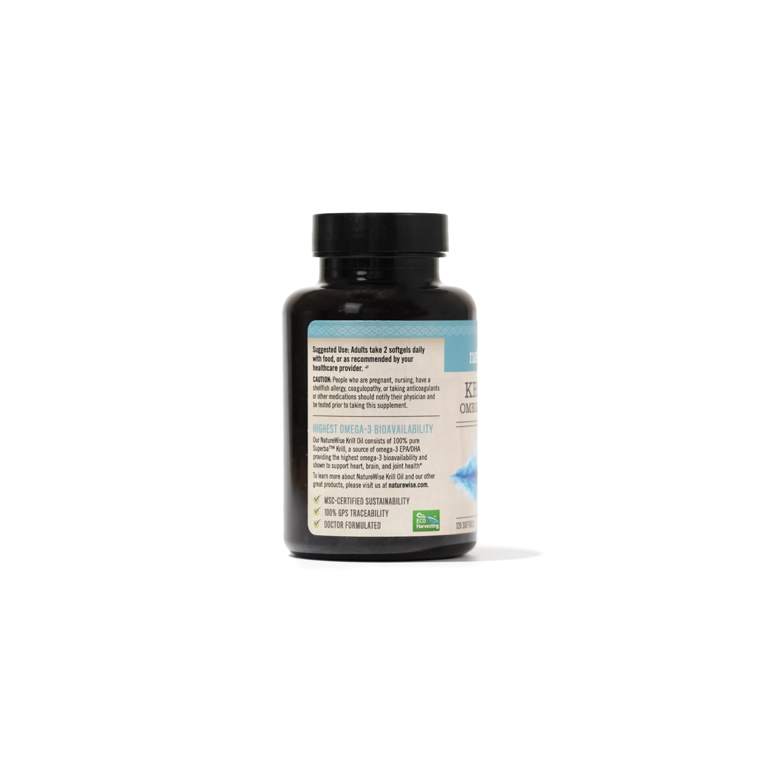 NatureWise Antarctic Krill Oil 1000mg Omega 3 with EPA, DHA, Astaxanthin and Phospholipids - Support for Heart Health & Joints - No Fishy Burps, Non-GMO, Gluten-Free - 120 Softgels[2-Month Supply]