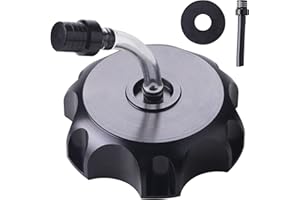 JINGKE CNC Aluminum Gas Fuel Tank Cap with Breather Valve for 50cc 70cc 90cc 110cc 125cc 140cc 150cc 160cc Pit Dirt Motor Bike Dirt Bike ATV Taotao SSR Roketa (BLACK)…