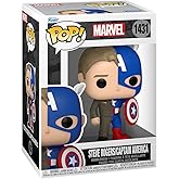 Funko Pop Marvel: Split - Captain America/Steve Rogers - Marvel Comics - Collectable Vinyl Figure - Gift Idea - Official Merchandise - Toys for Kids & Adults - Superheroes Fans