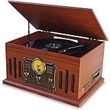 Vitrola Toca Discos de Vinil BLuetooth Stadio e Fita Cassete CD MP3 FM com Conversor Digital Arena Aria Phoenix Ópera…