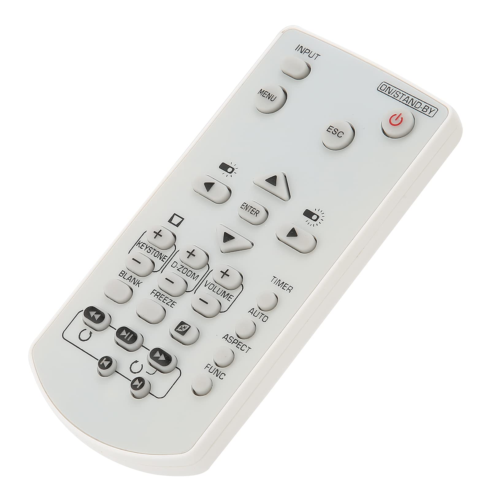 FEBT Projector Remote Control, Remote Control Replacement Big Buttons Sensitive Key Wear Resistant for Casio Projector