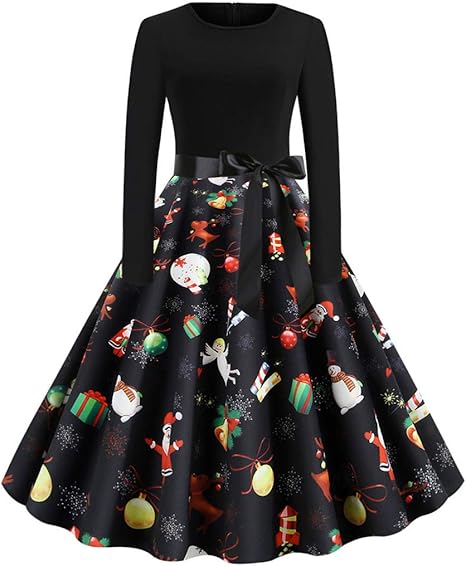 amazon ladies christmas dresses