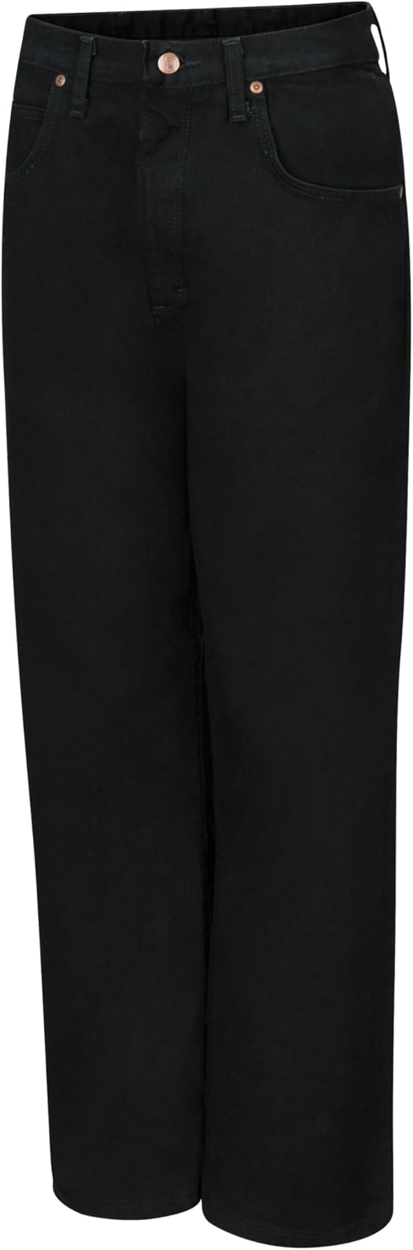 Red Kap Men's Relaxed Fit Jean, Prewashed Black, 42x30