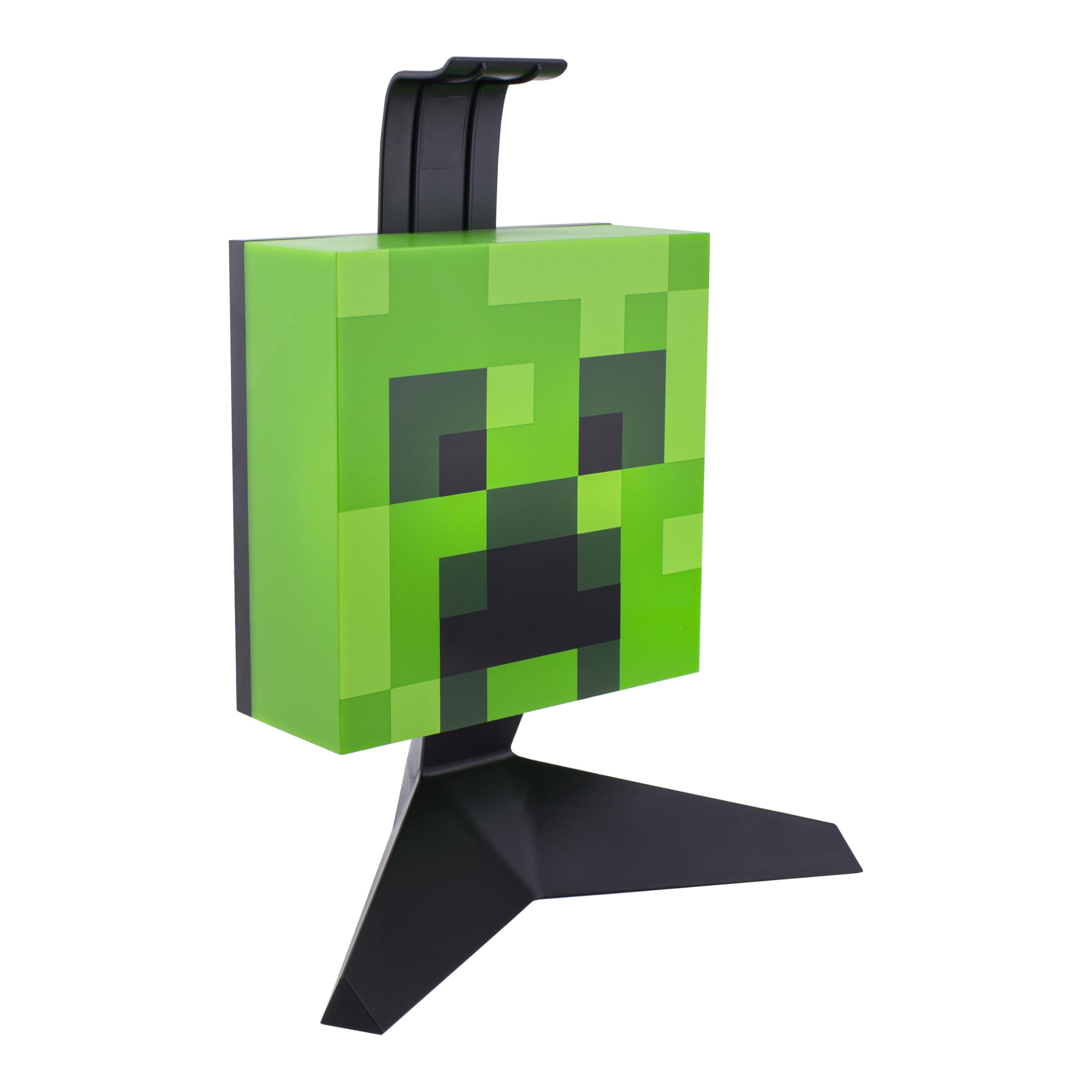 Minecraft Creeper Headphone Stand - Officially Licensed Merchandise, Lights Up with 2 Lighting Modes, Gamer Headset Stand Powered by USB, Gaming Room Decor, 23.7cm (9.3") | Paladone