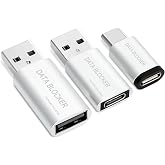 USB C and USB A Data Blocker 3 Pack, Refuse Juice Jacking &amp; Hacking | Only for Charge, Protect Against Juice Jacking, Refuse Hacking for Mobile Phone, Pad and more Type C &amp; Type A Device