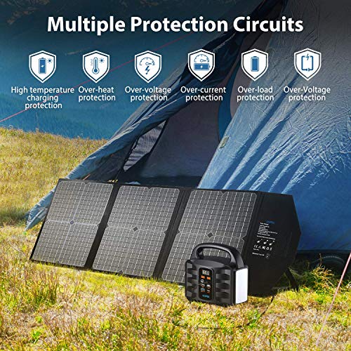 Generator Portable Power Station,NusGear 155Wh 42000mAh Camping Solar
